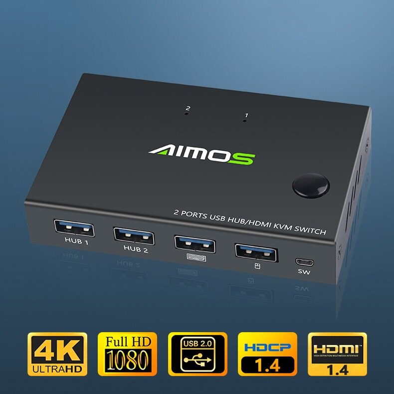 KVM 4K HDMI ġ 2 In 1 Box 2 PC  USB, 콺..